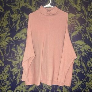 ANRABESS Womens Oversized Turtleneck Batwing Long Sleeve Casual Cozy